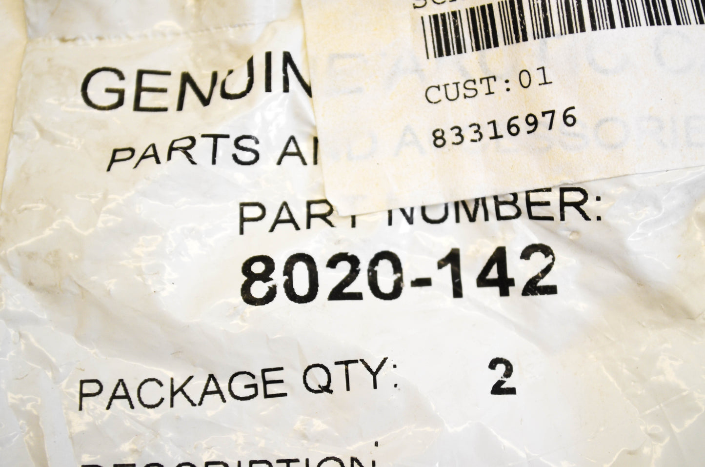 New OEM Arctic Cat 8020-142 Cap Screw NOS