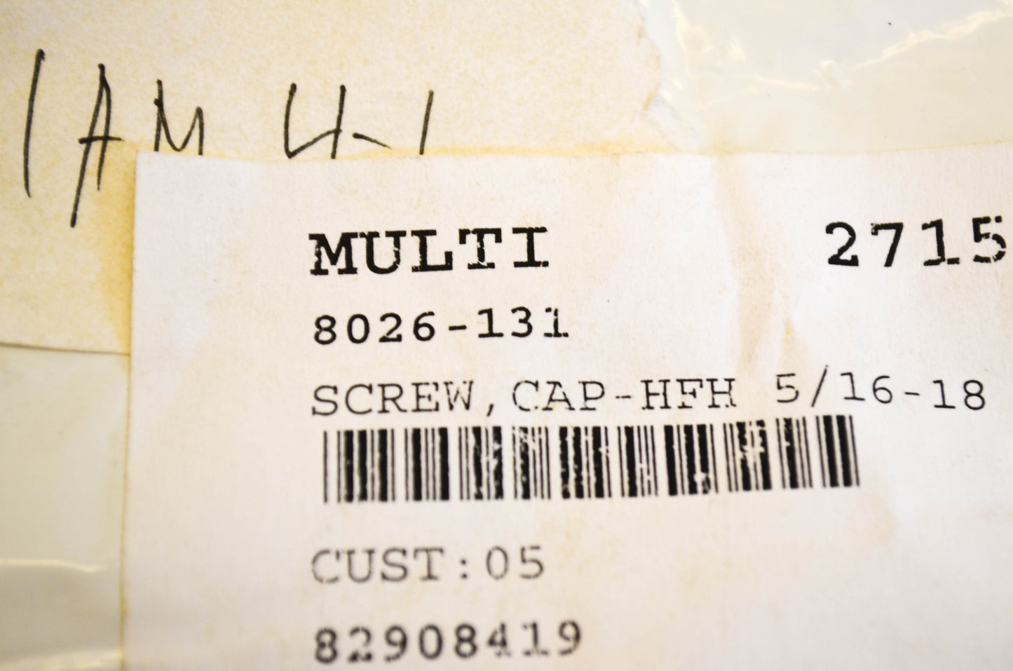 New OEM Arctic Cat 8026-131 Cap Screw NOS