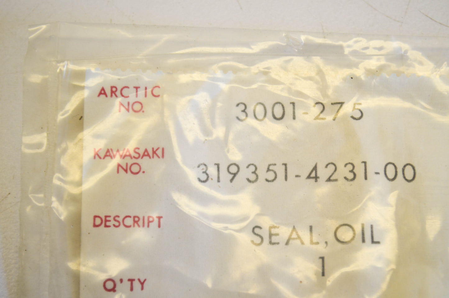 New OEM Arctic Cat 3001-275 Oil Seal NOS