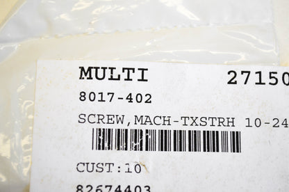New OEM Arctic Cat 8017-402 Machine Screw QTY 2 NOS