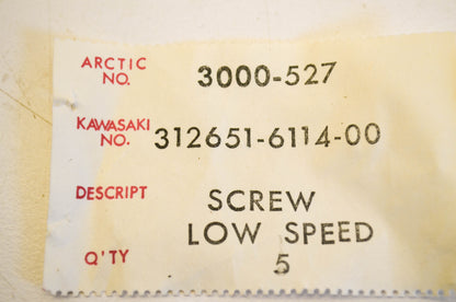 New OEM Arctic Cat 3000-527 Low Speed Screw NOS