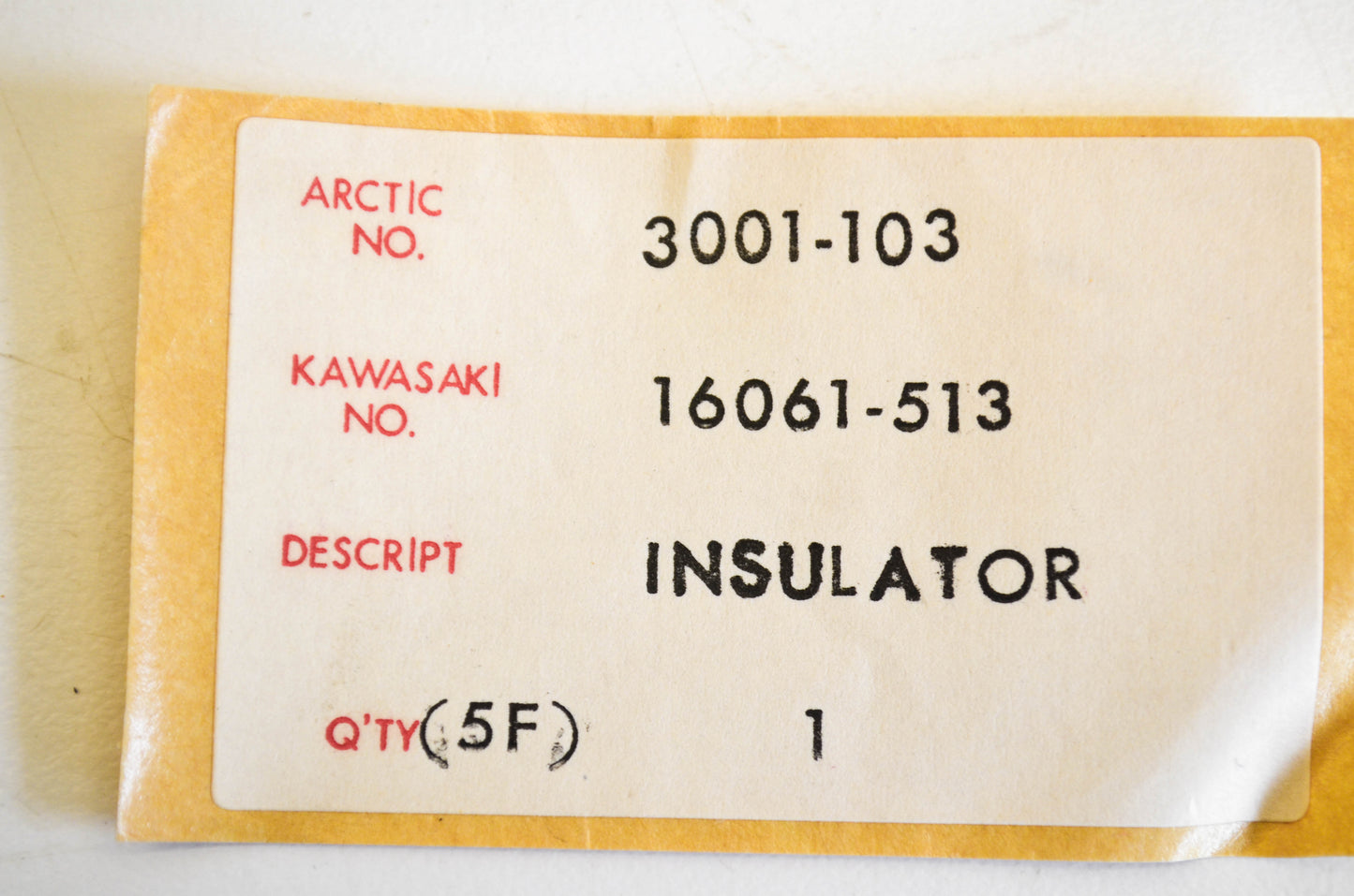 New OEM Arctic Cat 3001-103 Insulator NOS