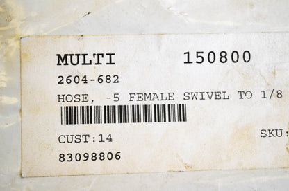 New OEM Arctic Cat 2604-682 5 Female Swivel to 1/8 NPT Hose NOS