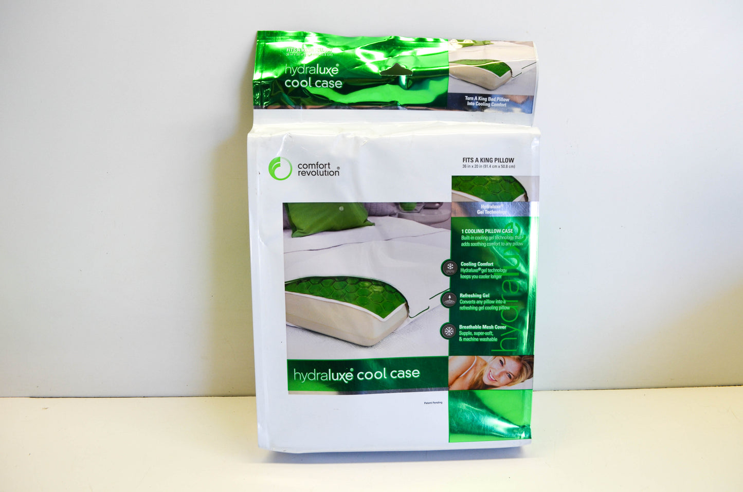 Comfort Revolution 131443 Hydraluxe Cool Case King Size Pillowcase NOS