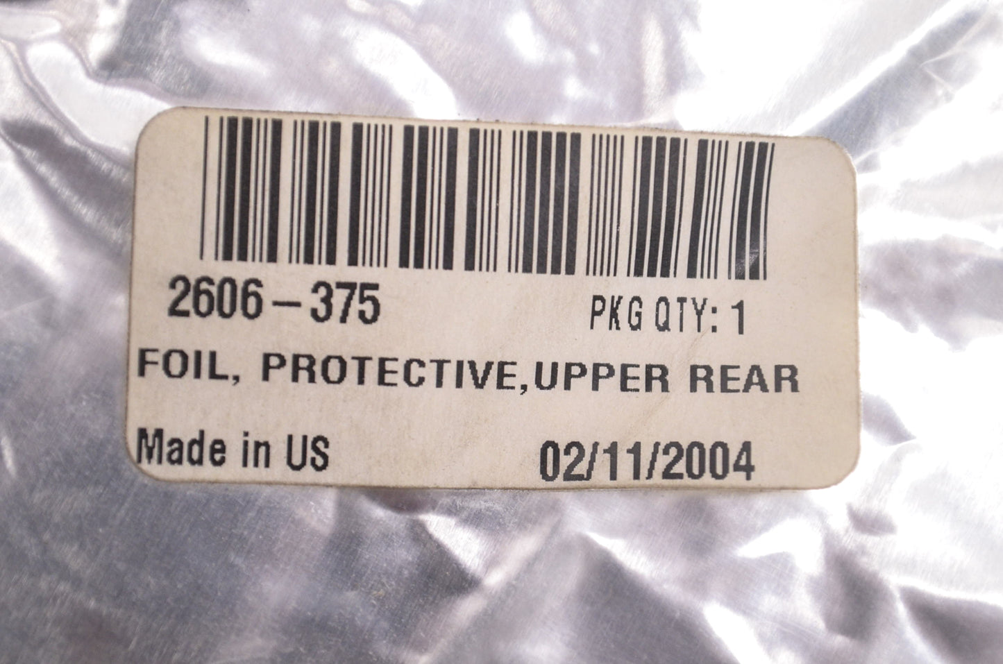 New OEM Arctic Cat 2606-375 Protective Upper Rear Foil NOS