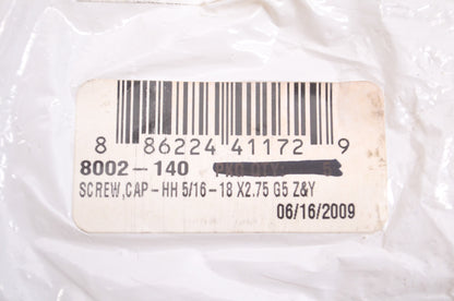 New OEM Arctic Cat 8002-140 Hex Head Cap Screw 5/16-18 X2.75 QTY 2 NOS