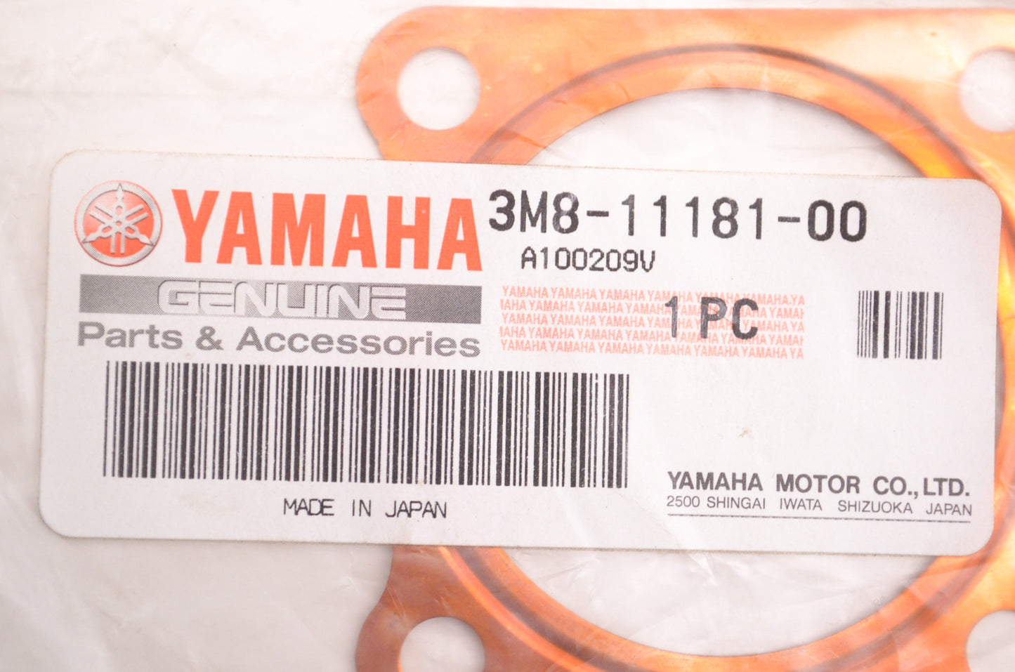 OEM Yamaha 3M8-11181-00-00 Cylinder Head Gasket NOS