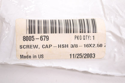 New OEM Arctic Cat 8005-679 Cap Screw - HSH 3/8 - 16X2.50 Z&Y NOS