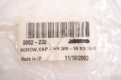 OEM Arctic Cat 8002-232 Hex Head Cap Screw 3/8 - 16 X3.25 Qty 2 NOS
