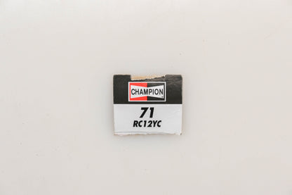Champion 71, RC12YC Spark Plugs Qty 2 NOS