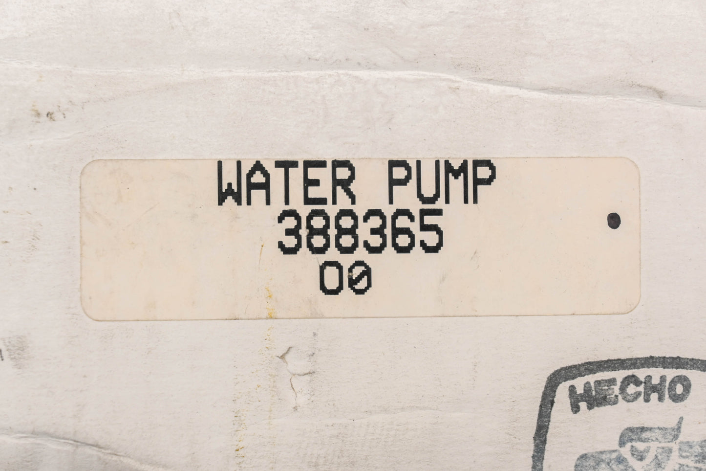 Aftermarket 388365, 31224 Water Pump Assembly NOS