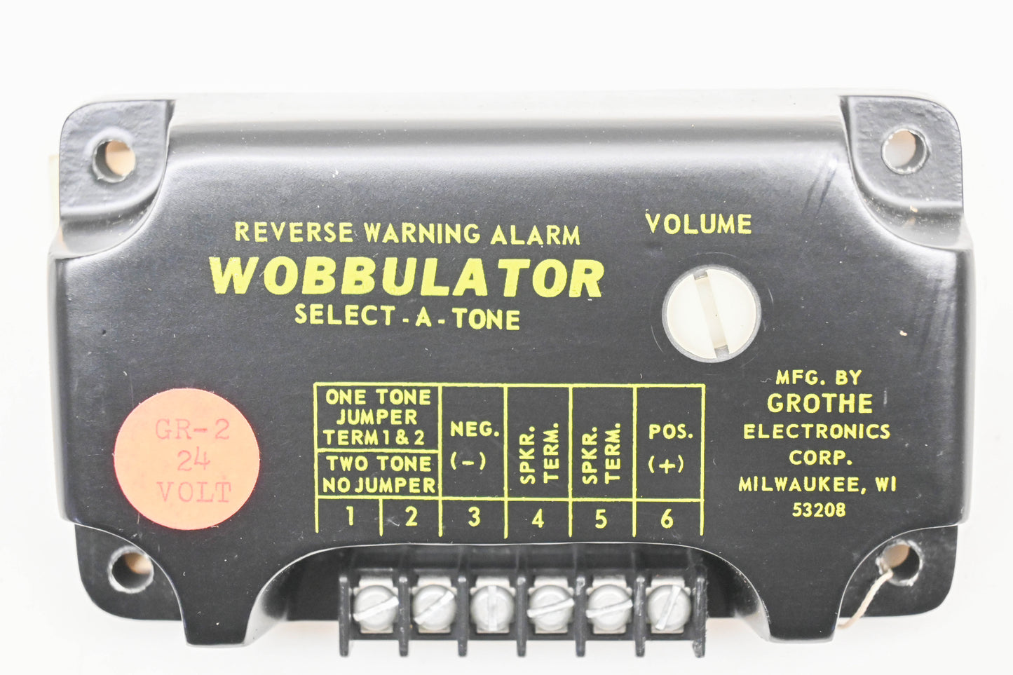 Grothe Electronics GR-2 24V Select-A-Tone Reverse Warning Alarm Wobbulator Kit NOS