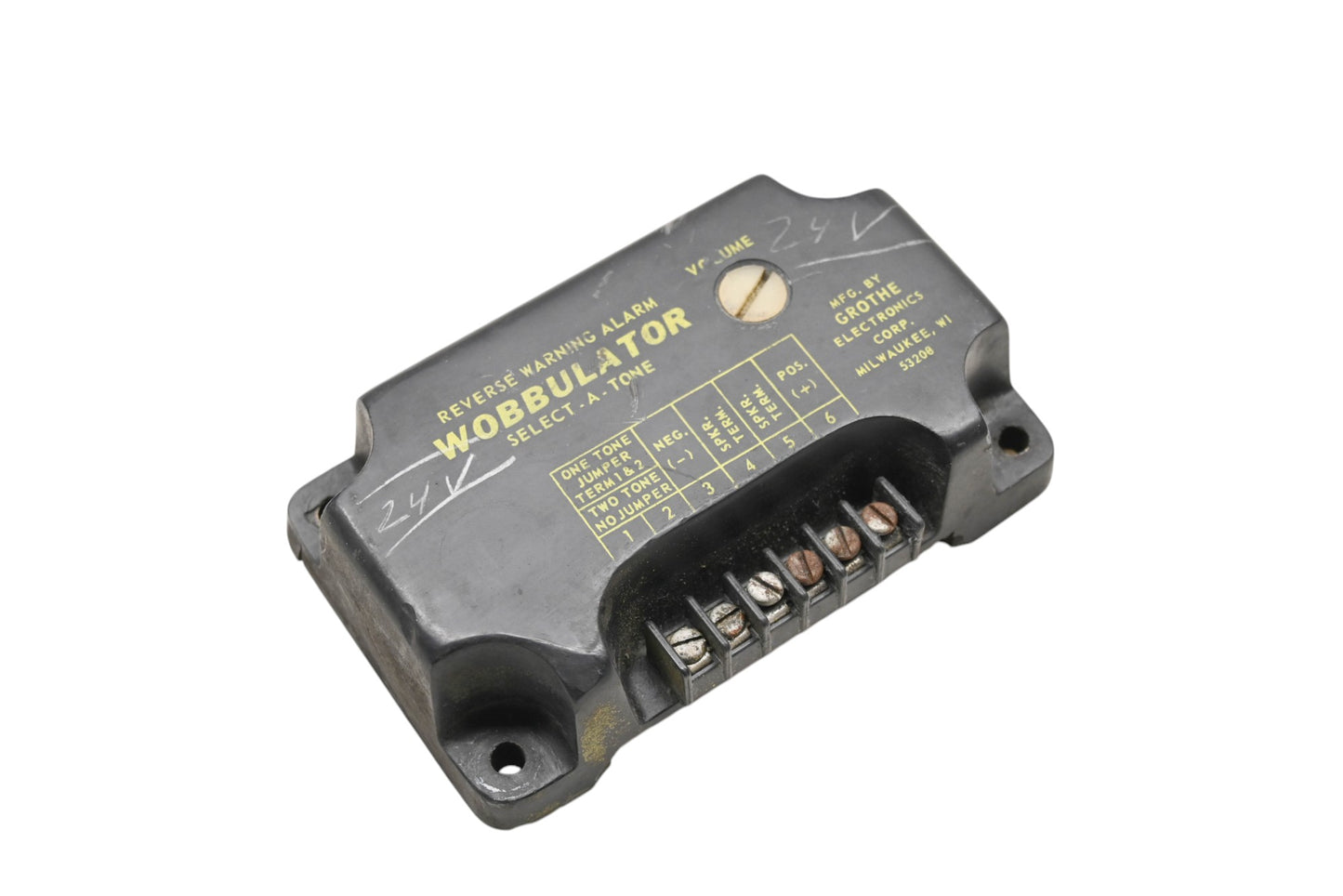 Grothe Electronics GR-2 24V Select-A-Tone Reverse Warning Alarm Wobbulator
