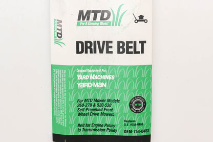 MTD 754-0483 Drive Belt NOS