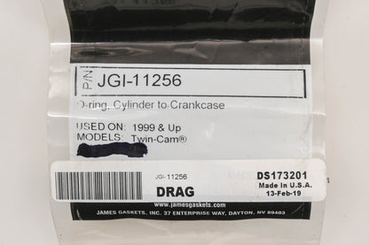 James Gasket JGI-11256, DS173201 Cylinder To Crankcase O-Rings Qty 2 NOS