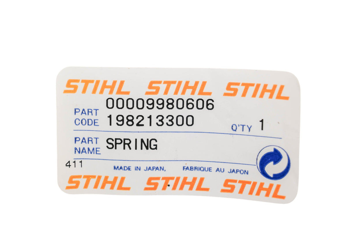 New OEM Stihl 0000 998 0606, 00009980606 Torsion Spring NOS