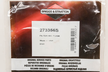 New OEM Briggs & Stratton 273356S Pre-Filters Qty 2 NOS