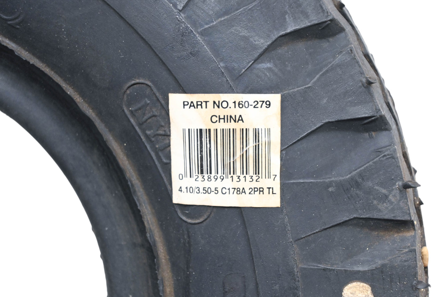Cheng Shin 160-279, C178A, C-178A-2 2Ply 4.10/3.50-5 Tire NOS