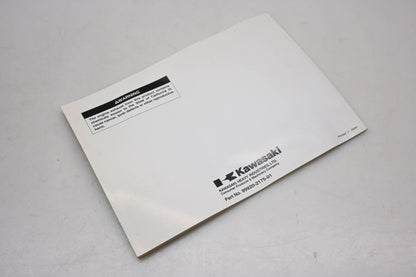 New OEM Kawasaki 99920-2175-01 Owners Manual NOS