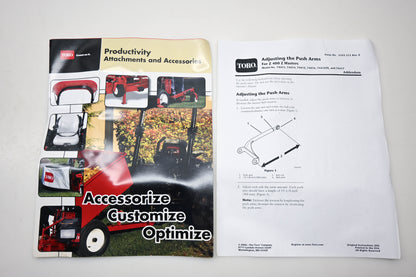 Toro 3354-554, 3354-664, 3355-333 Z449 Z Master Parts Catalog Kit NOS