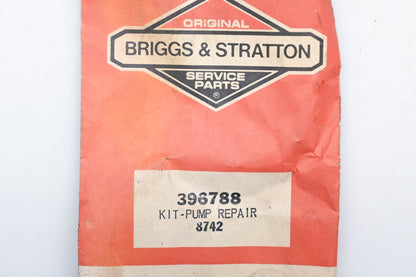 New OEM Briggs & Stratton 396788, 8742 Fuel Pump Repair Kit NOS