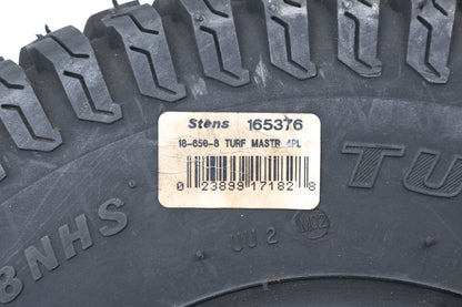 Carlisle 165376, 165-376 Stens 4 Ply 18x6.50-8 NHS Turf Master Tire NOS
