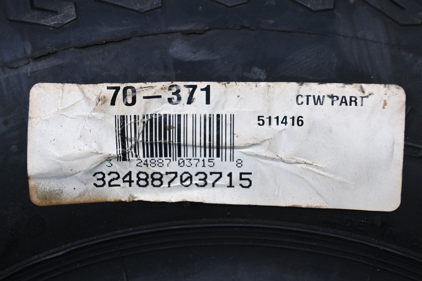 Carlisle 511416, 70-371, 32488703715 Oregon 4 Ply 20x10.00-10 NHS Turf Master Tire NOS
