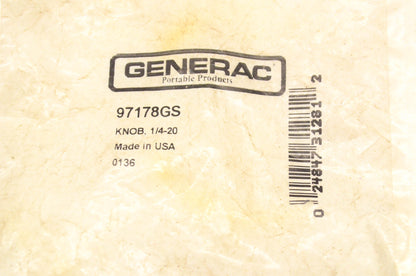 Generac 97178GS Knob NOS