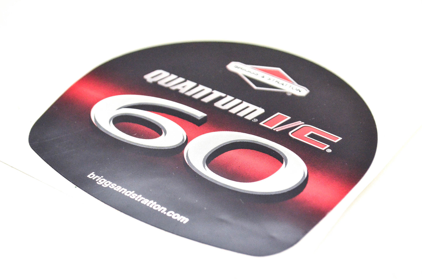 New OEM Briggs & Stratton Quantum I/C 60 decal 3 1/2 Inch Decal NOS