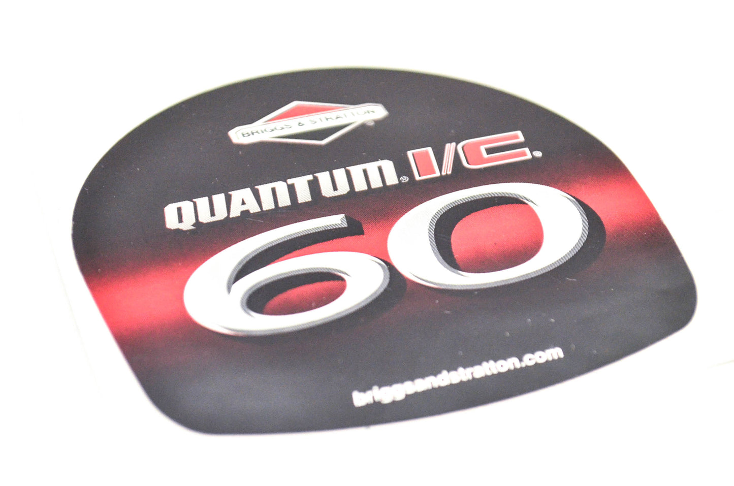 New OEM Briggs & Stratton Quantum I/C 60 decal 3 1/2 Inch Decal NOS