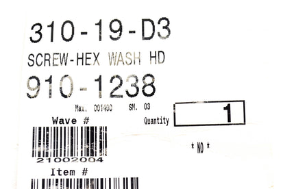 MTD 910-1238 Hex Screw NOS