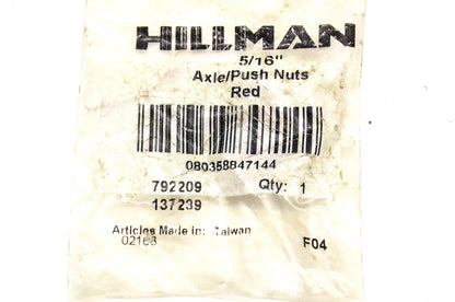 Hillman 792209, 137239 Axle Push Nut 5/16 Inch NOS