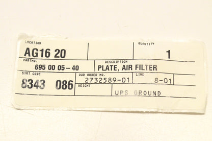 Aftermarket 695 00 05-40 Air Filter Plate NOS