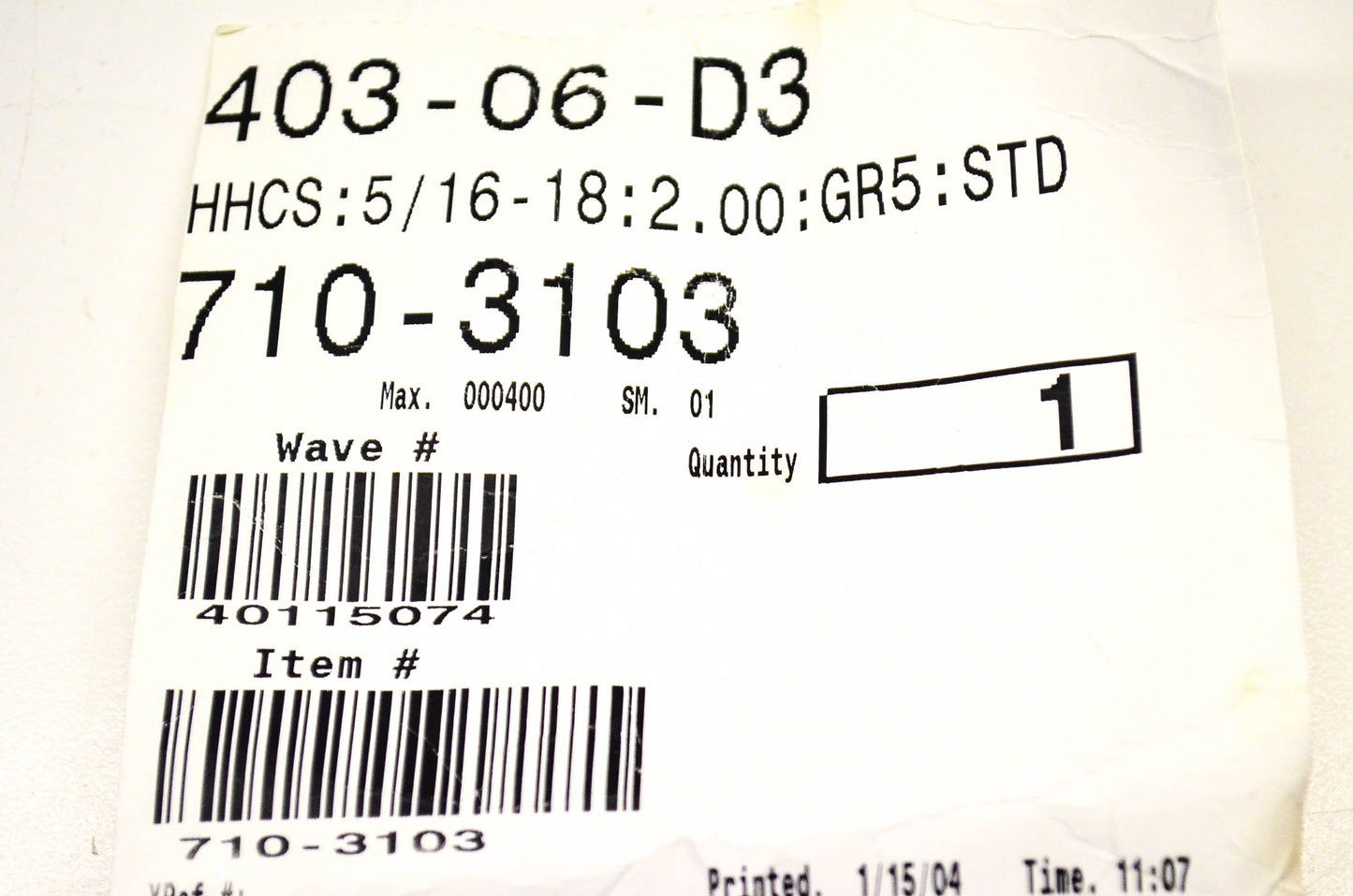 MTD 710-3103 Screw NOS