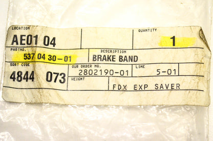 New OEM Husqvarna 537 04 30-01 Brake Band NOS