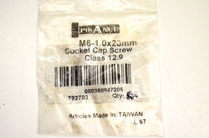 Pik-A-Nut 792783 M6-1.0x20mm Socket Cap Screw Class 12.9 NOS