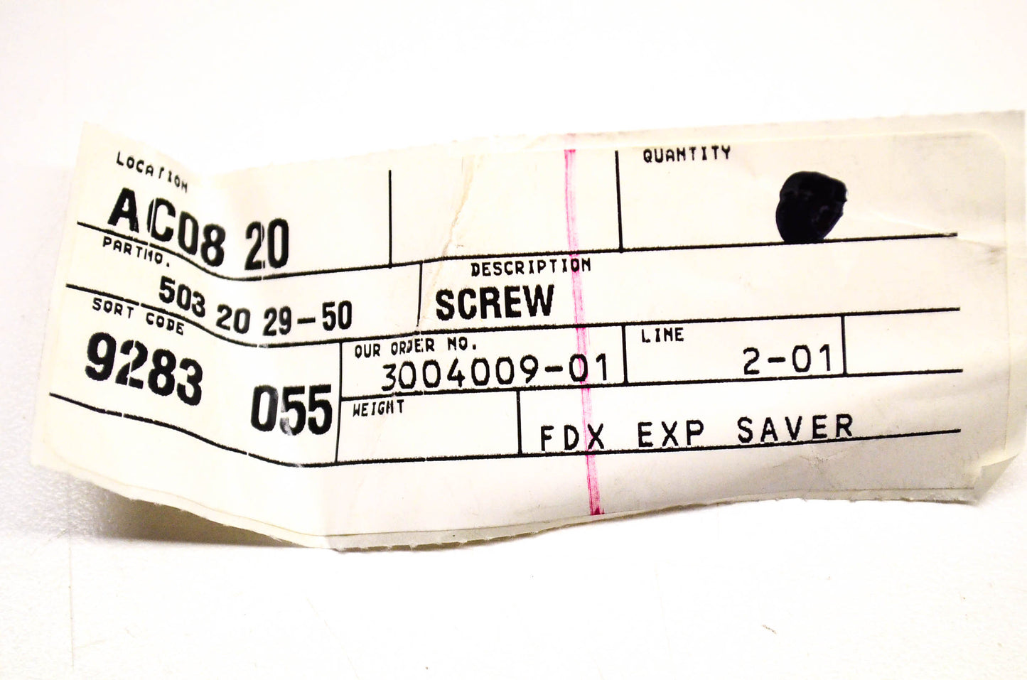 New OEM Husqvarna 503 20 29-50, 503202950 Screw NOS