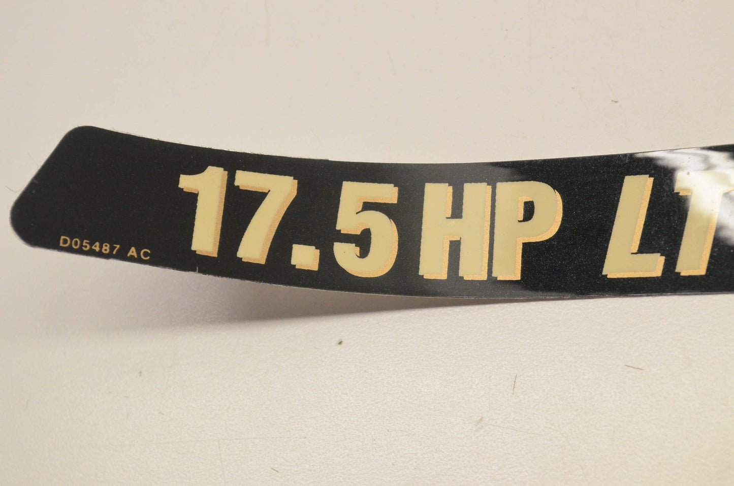 Yard Machines 777D05486, 82408C3, D05487 AC Hood Side Decal Label 17.5 HP NOS