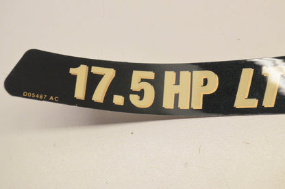 Yard Machines 777D05486, 82408C3, D05487 AC Hood Side Decal Label 17.5 HP NOS