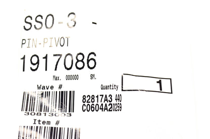 MTD 1917086 Pivot Pin NOS