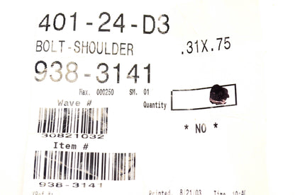 MTD 938-3141 Shoulder Bolt NOS