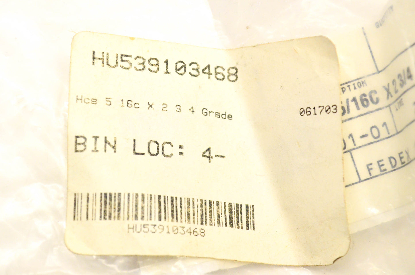 New OEM Husqvarna 539103468 Hex Bolt NOS