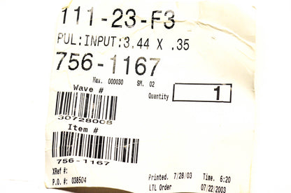 MTD 756-1167 Transmission Gearbox Input Pulley NOS