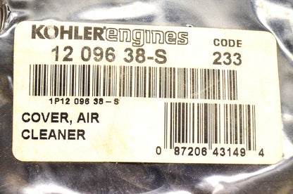 Kohler 12 096 38-S, 1209638S, 1209624 Air Cleaner Cover NOS