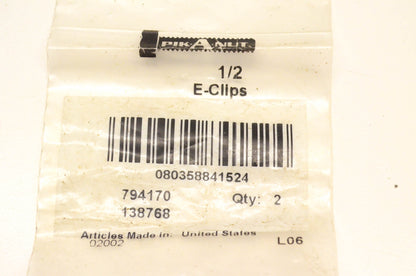 Aftermarket 794170, 138768 E Clip 1/2 Inch NOS