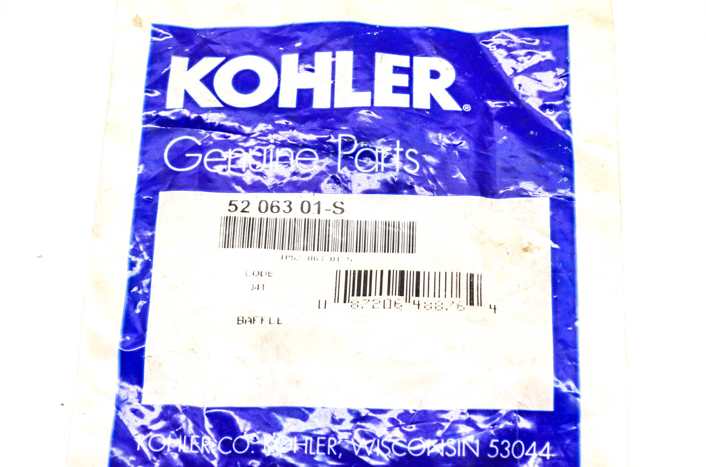Kohler 52 063 01-S, 5206301S Fuel Pump Baffle NOS