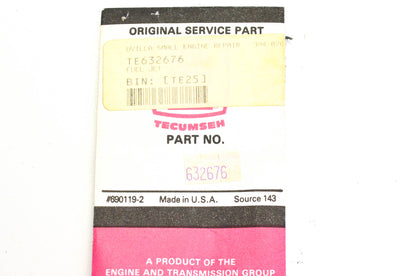 Tecumseh 632676 Fuel Jet NOS