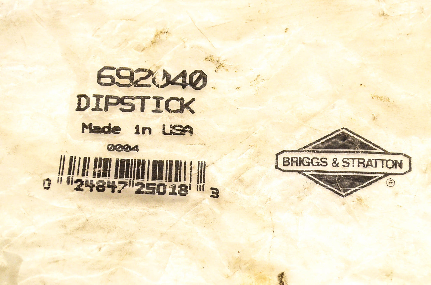 New OEM Briggs & Stratton 692040 Oil Dipstick NOS