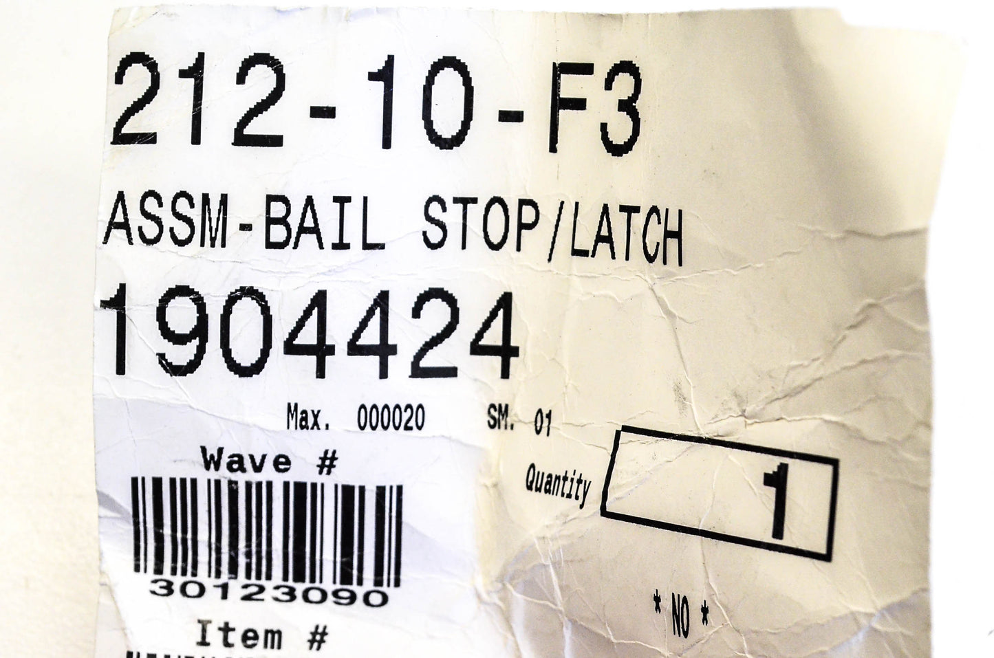 MTD 1904424 Bail Release Assembly NOS