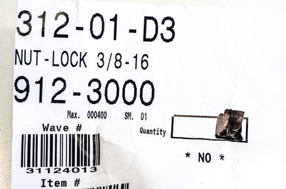 MTD 912-3000 Hex Lock Nut 3/8-16 NOS